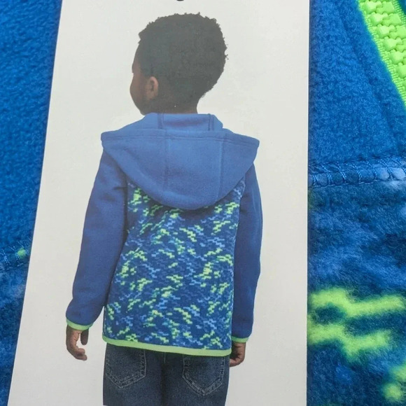 ⭐2/$25⭐New 2t Lands End fleece full zip hooded jacket - Picture 3 of 4